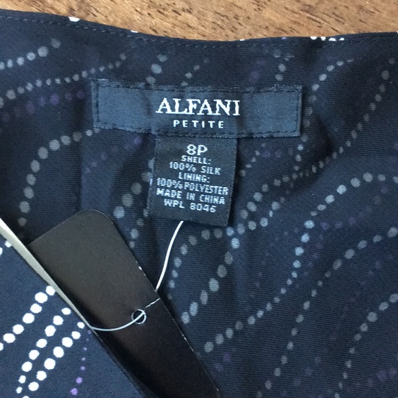 Silk tank NWT 8 petite Alfani - Picture 5 of 6